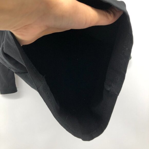 NL Black Long Sleeve Bodycon Scooped Round Neck Mini Dress perfect LBD - Picture 9 of 16